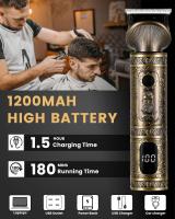 Cortapelos Hombre - Maquina de Cortar Pelo Hombre con 9 Peines Guía, Maquina de Afeitar Hombre, Depiladora Corporal Hombre, Cortapelos Nariz, 6 en 1, Carga USB, Pantalla LED - details 5