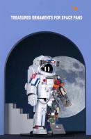 900PCS MOC Spaceman Astronauta Bloques De Construcción Modelo Juguete De Rompecabezas De Aventura Exploratoria Mecánica Regalo De Navidad Para Niños - details 11