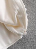 Abrigo De Lante Con Borla Para Mujer Estilo Francesa Con Lentejuelas Cuello Redondo Manga Larga Top Corto De Polyester Y Nylon - details 17