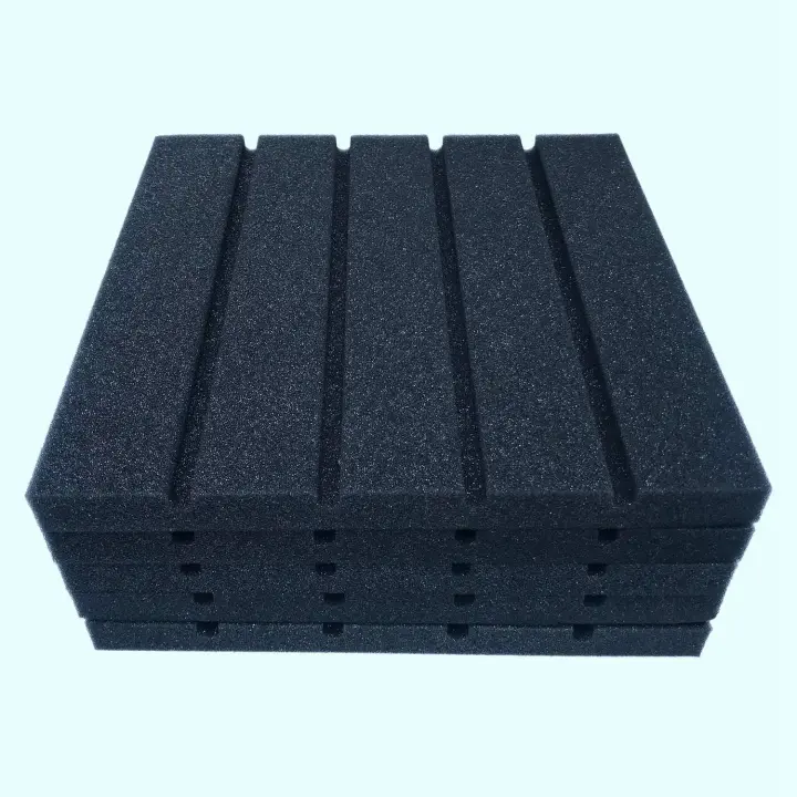 Paneles acústicos de insonorización para estudio de grabación, esponja gruesa de espuma, absorción de peso ligero, 6 piezas - 1