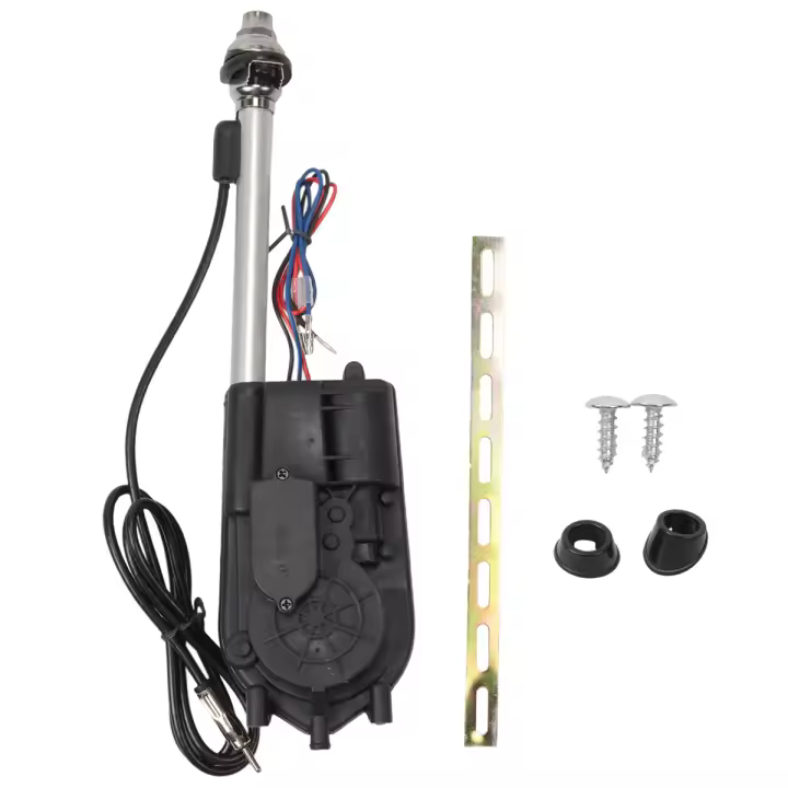 Antena automática Universal para coche, mástil de Radio AM y FM, 12V - 1