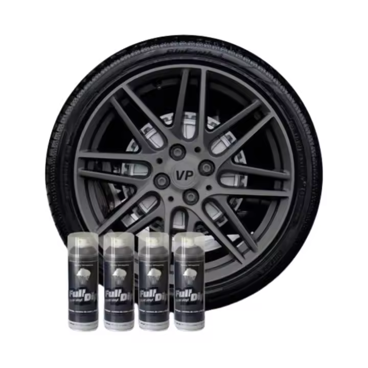 AutoFullCar - PACK 4 SPRAYS - FULL DIP ANTRACITA METALIZADO - 400ml Unidad - 1