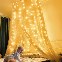 Luces De Navidad 3M Con Control Remoto De 8 Modos Guirnalda De Hadas Para Dormitorio Decoración De Puerta De Enlace LED Para Bodas - details 9
