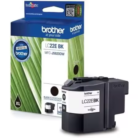 Cartucho de Tinta Original Brother LC-22EBK XL Alta Capacidad/ Negro - 1
