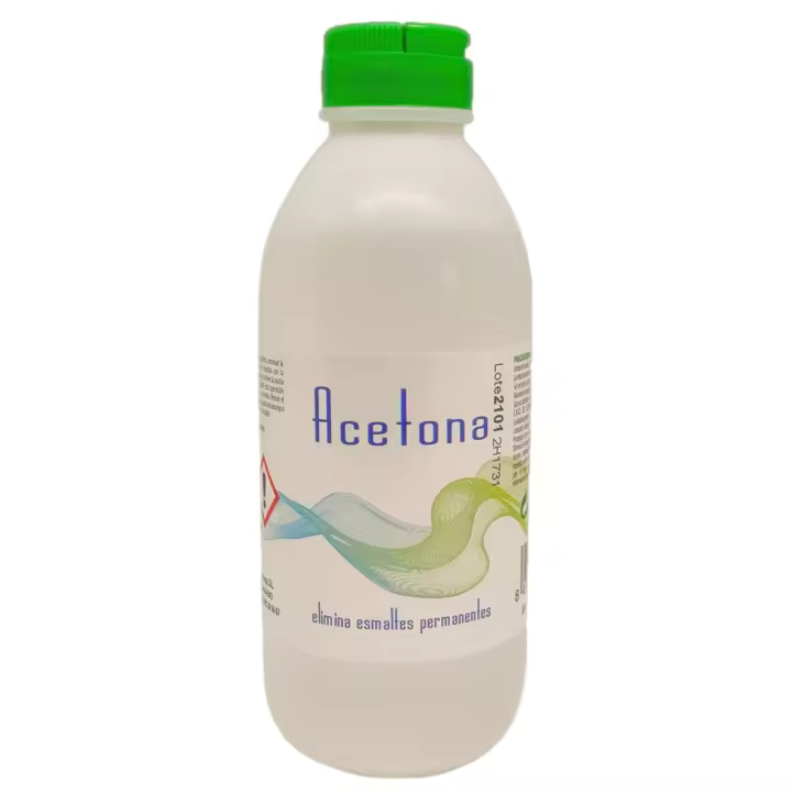 Linsa Quita Esmaltes - Acetona Pura para Retirar Esmaltes Semipermanentes, Barnices, Geles, y Pegamento de Uñas en Uñas Acrílicas, de Gel o Naturales (250 ml) - 1
