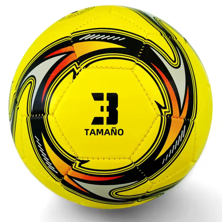 Equipo De Entrenamiento De Fútbol Para Jardín Y Escuela Tamaño 3 PVC Amarillo Inflable Diametro 18cm Para Niños - 1