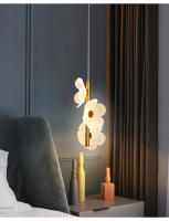 Lámpara Colgante LED Lustre Nordic Para Techo Dormitorio Niños Decoración De Habitación Cepillo De Metal Incluye Bombillas - details 15