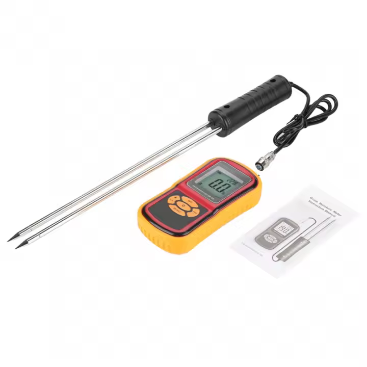 Medidor De Humedad Digital Portátil GM640 LCD Para Granos Como Trigo Arroz Maíz Frijoles Medidor De Temperatura Y Humedad - 1