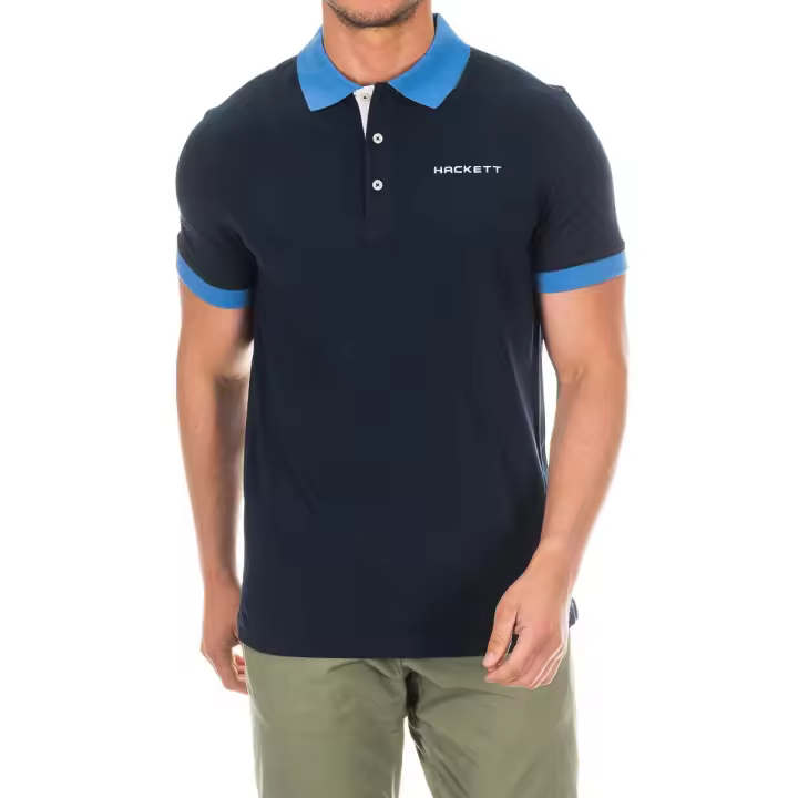 Hackett London-Polo manga corta de tejido cómodo y transpirable HMX1006F para Hombre - 1