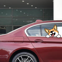 Pegatina De Coche Grande De Corgi Lindo Impermeable Decoración Para Ventanas Y Paredes 3D Personalizable Material PVC - details 2