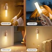 Lámpara De Pared LED Recargable Con Sensor De Movimiento Inteligente Para Pasillo Dormitorio Escaleras Baño Armarios Decoración Luz Nocturna Magnética Portátil Moderna - details 2