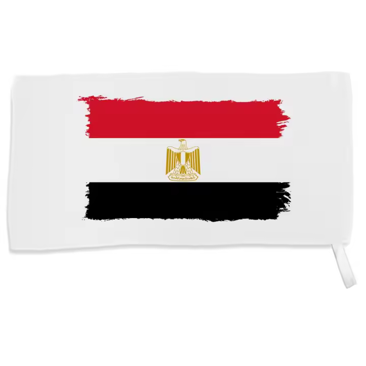 MERCHANDMANIA TOALLA PEQUEÑA ABSORBENTE bandera egipto pais gobierno egipcio suave personalizada con cinta elastica - 1