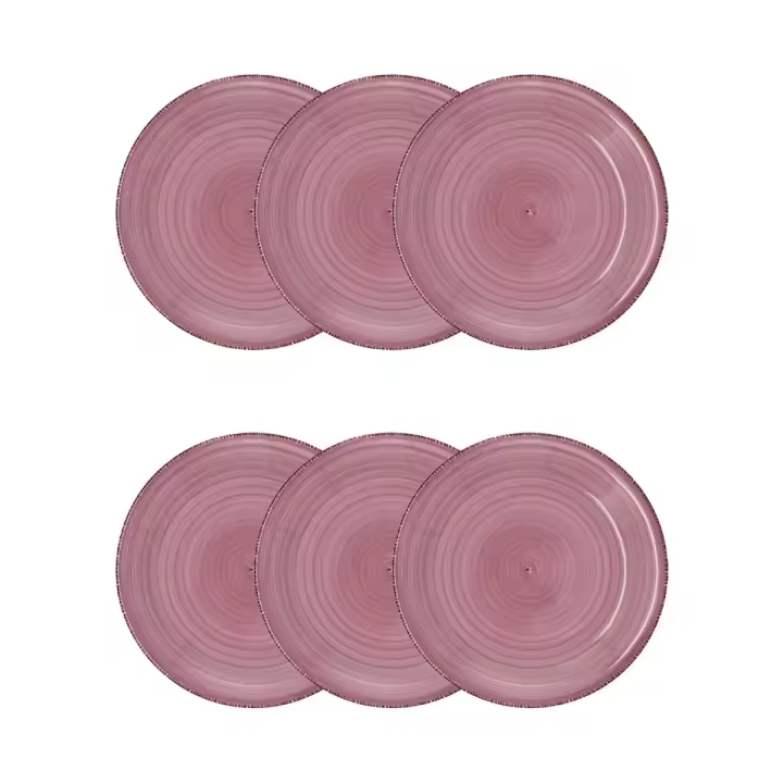 Platos Vita de Quid – Cerámica y Gres – Juegos de 6 – Colores Naturales y Diseños Coordinados - 1