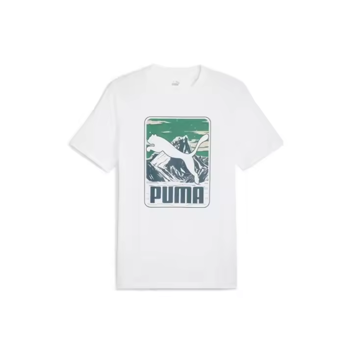 CAMISETA PUMA MANGA CORTA MEN  MOUNTAIN V24 BLANCO - 1