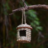 Nido De Pájaros Colgante Cuadrado Sférico Tejido Creativo Para Jardín Al Aire Libre Casa De Cría Y Nidificación Accesorios Para Pájaros - details 0