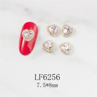 5PCS Decoración De Uñas Con Diamantes Corazones Cheering Accesorios Redondos Para Manicura Arte De Uñas Moda - details 6