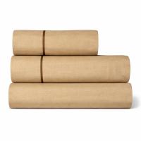 Juego de Sábanas Liso Paduana COLORS 144 Hilos, 50% Algodón 50% Poliéster, Antipilling, En Gris, Beige, Blanco y Nude, Sábanas Lisas con Aplique, Camas 90, 105, 135 y 150 cm - details 2