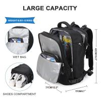SSITO Mochipa De Viaje De Gran Capacidad With Para Zapatos Compartment, Mochila Ligera De Dacron With Puerto De Carga, Bolso De Viaje - details 2