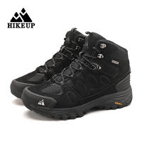 Botas De Senderismo HIKEUP Para Hombre Suela Antideslizante Alta Transpirables Impermeables De Cuero Sintético Y Malla Para Otoño E Invierno - details 41