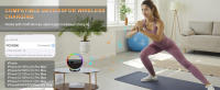 Reloj del altavoz de Bluetooth, lámpara de carga inalámbrica de la atmósfera con el altavoz al Aire Libre, Brillo T conveniente para la atmósfera audio del Reloj de la lámpara lateral de la lámpara - details 2