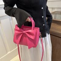 Bolso De Hombro Para Mujer De Cuero PU Sólido Bolso De Mochila Casual Para Comunicación Diaria Bolso De Correa Con Lazo Trendy - details 17