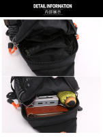 Bolsa Bandolera Para Hombre En Nylon Bolsa De Hombro Cruzada Pequeña Rucksack De Viaje Estilo Casual Con Bolsillos Internos Y Exterior - details 31
