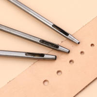 Fenrry Set De 6 Herramientas De Perforación Para Cuero 10-5.0mm Herramientas De Trabajo Para Cinturones Y Otros Proyectos De Cuero Metálico - details 2