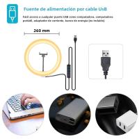 BIT Anillo de luz LED con trípode, lámpara en forma de aro con soporte para el teléfono móvil, apta para selfis, vídeos de YouTube y fotografía - details 2