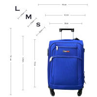 Mi Carros Maleta de viaje [trunk]  deMaleta de viaje de 20, 24 y 28 pulgadas, con carrito de tela Oxford, Maleta de equipaje rodante, Valise,Ligera y Resistente, Cerradura Antirrobo Insertada Combinación de 3 dígitos, Ruedas Silenciosas 360º Giratorias - details 0