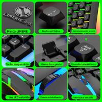 Kit De Teclado Y Ratón Para Juegos NG GTX350 Con Iluminación LED Negro Cableado USB Estilo Estándar 104 Teclas Para Computadora Y Laptop - details 1