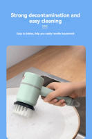 Nueva Cepillo De Limpieza Eléctrico Multifuncional Portátil Para Baño Y Cocina Herramientas De Limpieza Con Cinco Enlaces - details 5