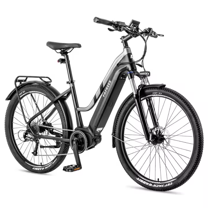 Bicicleta Eléctrica Fafrees FM8 Pro, Neumáticos de Aire de 27.5 Pulgadas, Motor Central de 36V 250W, Velocidad Máxima de 25km/h, Batería de 14.5Ah, Autonomía de 100-120km, Tiempo de Carga de 6-8 Horas, Impermeable - Nergo - 1