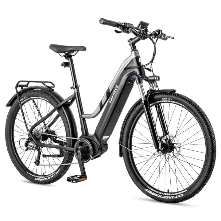 Bicicleta Eléctrica Fafrees FM8 Pro, Neumáticos de Aire de 27.5 Pulgadas, Motor Central de 36V 250W, Velocidad Máxima de 25km/h, Batería de 14.5Ah, Autonomía de 100-120km, Tiempo de Carga de 6-8 Horas, Impermeable - Nergo - 1