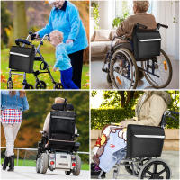 Bolsa De Ruedas Impermeable Con Bandeja Reflectora Segura Gran Capacidad Multifuncional Ayuda Para Discapacitados Bolsa De Transporte - details 1