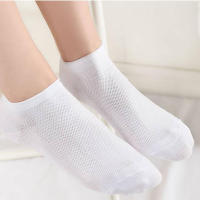 Calcetines Cortos De Algodón Para Mujer 5 Pares Color Sólido Cómodos Casual Primavera Verano Otoño Talla Unica Paquete De 5 - details 12