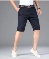 Nuevos Shorts Casuales Para Hombre 2024 5 Colores Verdes Beige Negro Azul Marino Estilo Recto Elásticos Moda Verano - details 7