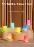 Lámpara De Noche LED RGB Recargable Táctil Colorida Regulable Portátil Linterna De Modo Con Batería De 1500mAh Para Mesa De Noche - details 6