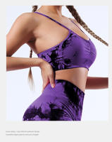 Chaleco De Yoga Para Mujer Sin Almohadillas De Sujetador Transpirable Y Sin Costuras Con Suspensión Vestido De Deporte Para Gimnasio Y Correr - details 21