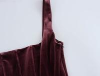 Vestido De Noche Para Mujer ZBZA Con Cuello Cuadrado Y Tirantes Anchos Bolsillos Ocultos Cierre De Zipper Chic Para Navidad Y Otoño Invierno - details 30