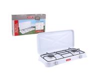 Cocina de Gas Algon Blanco (2 Fogones) Hornillo de Gas Algon con Tapa Blanco. - details 1