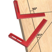 Regla De Calibración Cruzada De 6.3 Pulgadas Para Carpintería Precision Regla De Marcado Y Medición De Aluminio Herramienta De Altura - details 2
