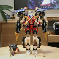 Bloques De Construcción Mecha Titan Robot 703pcs 4en1 Super Combinación Juguete Para Niños Regalo Para Niños De 6 a 12 Años Material ABS Tamaño Pequeño Compatible Con Lego - details 3