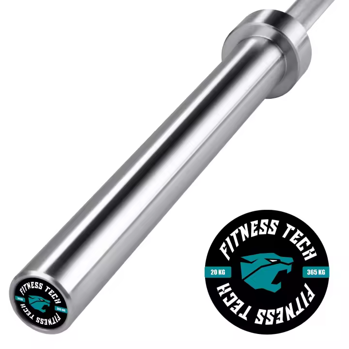Fitness Tech Barra Olímpica  2.2m * 50mm 4 rodamientos 365kg Barras para peso libre - 1