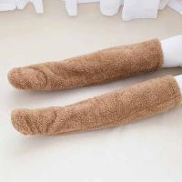 Calcetines Largos De Pena Para Mujer Invierno Cálidos Y Suaves Leggings De Muñeca Sobre Rodilla Calentadores De Piernas Y Pies - details 1
