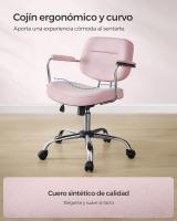 Silla Ergonómica de Escritorio con Reposabrazos Individuales - Silla Giratoria de Oficina con Inclinación y Altura Ajustable, Ideal para Dormitorio u Oficina - details 37