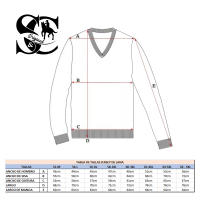 S&C-Jersey Pico y Manga Larga de Hombre, Invierno, - details 2