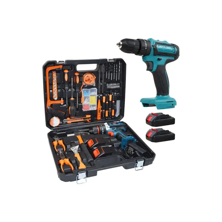 Mediawave tienda taladro doble taladro 21V recargable herramientas incluidas - 1