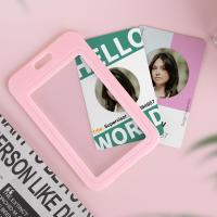Porta Tarjetas De Negocio Para Hombres Y Mujeres Funda Transparente Para Tarjetas De Identificación Y Lanyard Bolsa De Estilo Formal - details 3