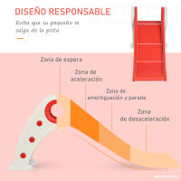 HOMCOM Tobogán Infantil para Niños de +3 Años Tobogán Ancho Plegable con Escaleras Rampa Larga para Jardín Parque Interiores 120x50x56 cm - details 3