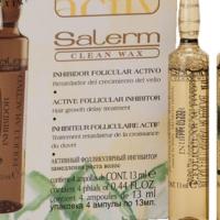 Bellas Extensiones- SALERM COSMETICS .Ampolla Inhibidora Folicular 4x13ml. Retardador del crecimiento del vello .  para mujer y hombre.  Aumenta el tiempo entre depilaciones. Top venta en verano - details 2